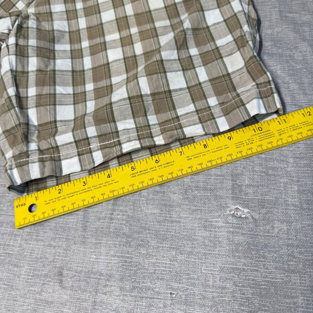 Black Brown 1826 Men's Plaid Cotton Shorts Size 36 Summer Golfing Leisure Play - Picture 12 of 16